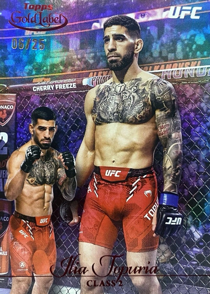 2024 Topps Gold Label UFC Class 2 Red Ilia Topuria #8 /25