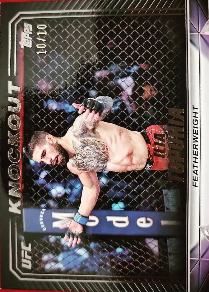 2024 Topps Knockout UFC Black Ilia Topuria #34 /10