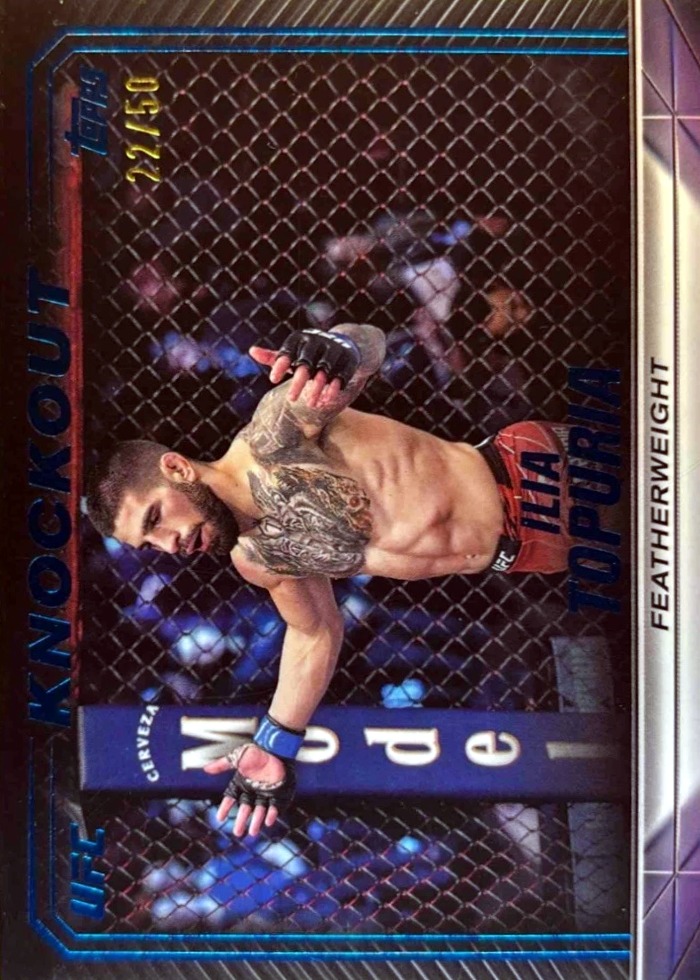 2024 Topps Knockout UFC Blue Ilia Topuria #34 /50