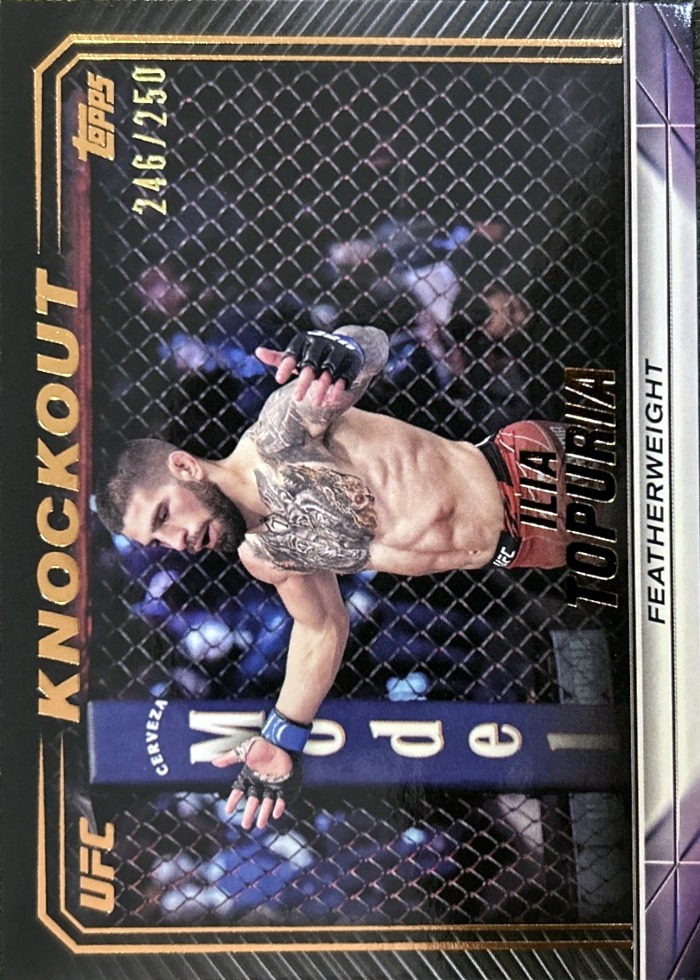 2024 Topps Knockout UFC Bronze Ilia Topuria #34 /250