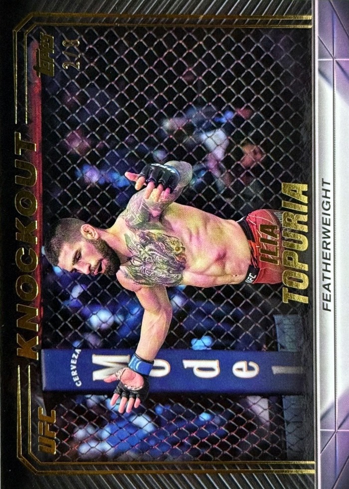 2024 Topps Knockout UFC Gold Ilia Topuria #34 /8