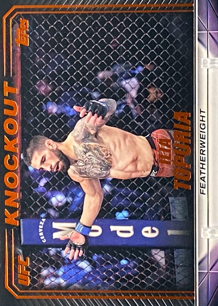 2024 Topps Knockout UFC Orange Ilia Topuria #34