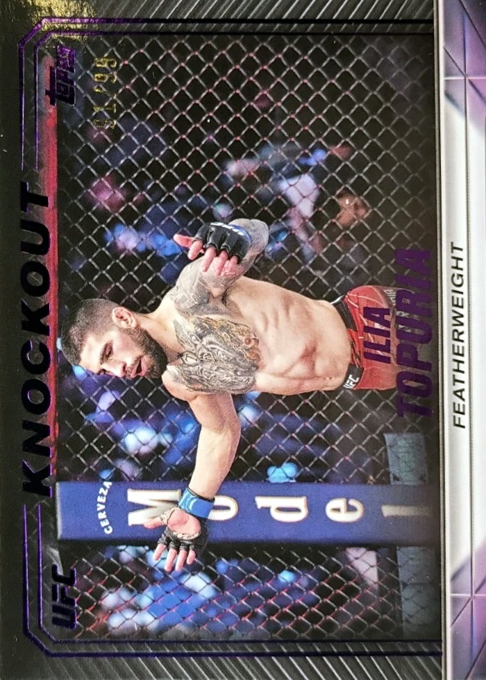 2024 Topps Knockout UFC Purple Ilia Topuria #34 /99