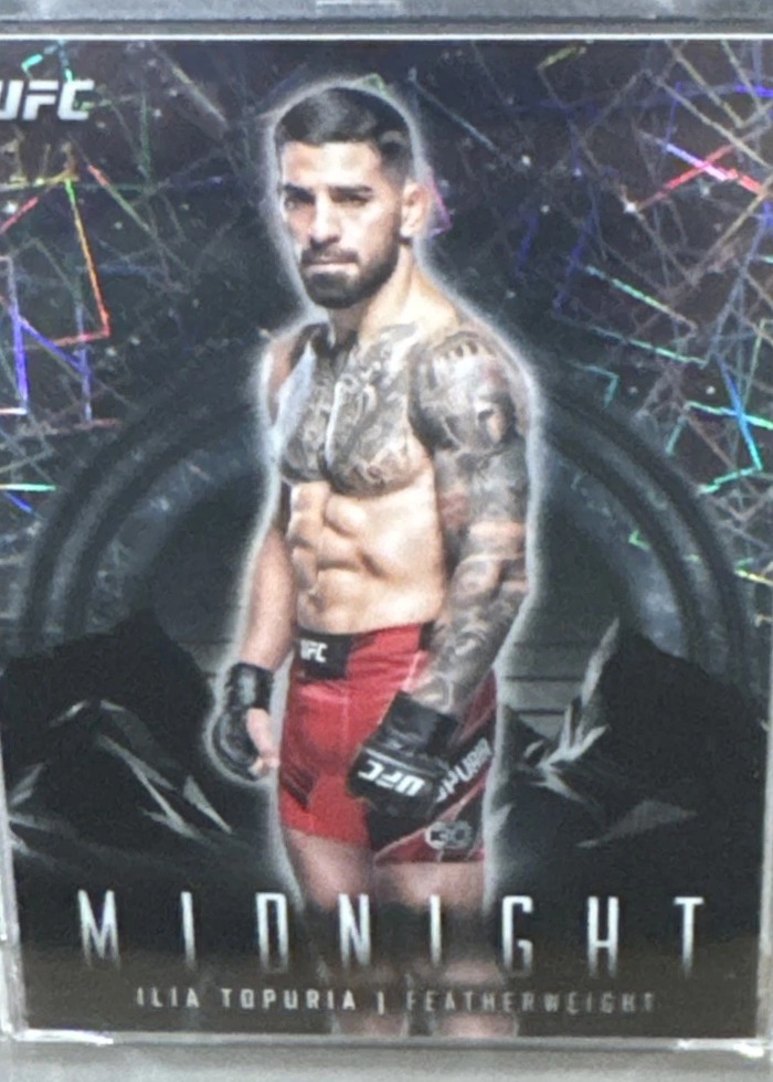 2024 Topps Midnight UFC Black Light Ilia Topuria #82 /1