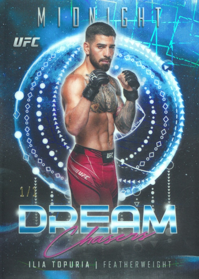 2024 Topps Midnight UFC Black Light Ilia Topuria #DC-22 /1