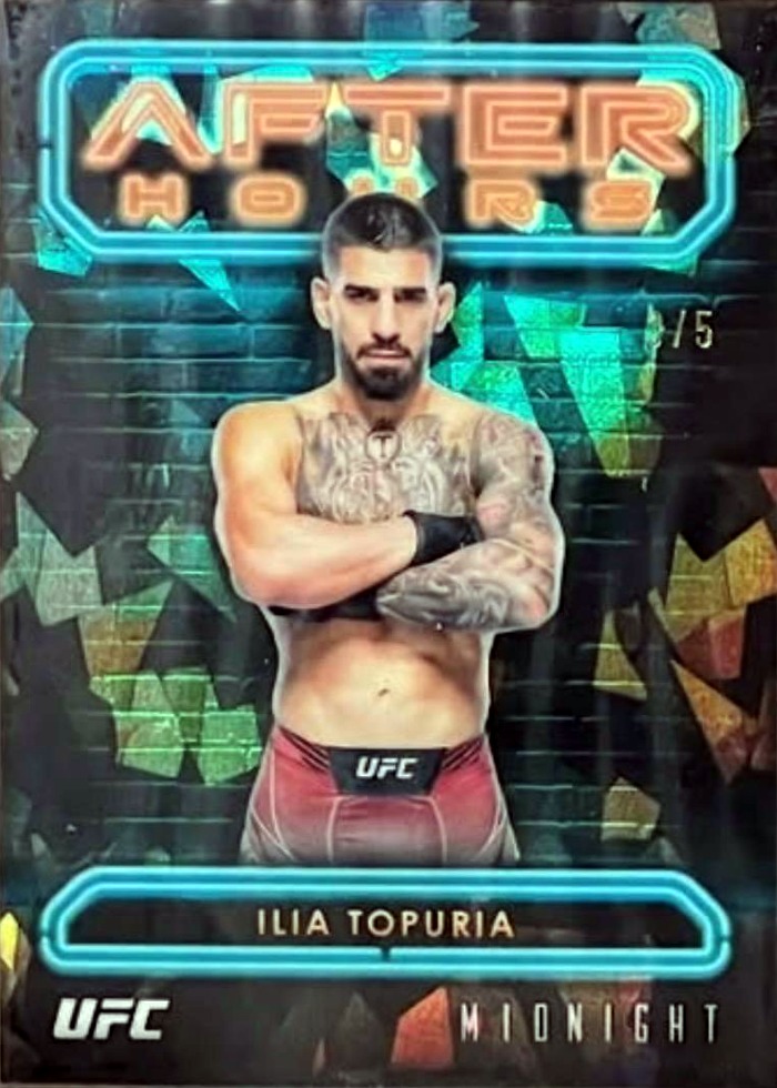 2024 Topps Midnight UFC Daybreak Ilia Topuria #AH-19 /5
