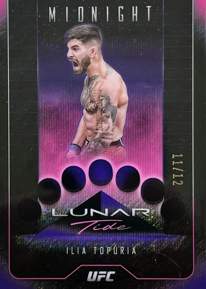 2024 Topps Midnight UFC Midnight (Pink/Purple) Ilia Topuria #LT-3 /12