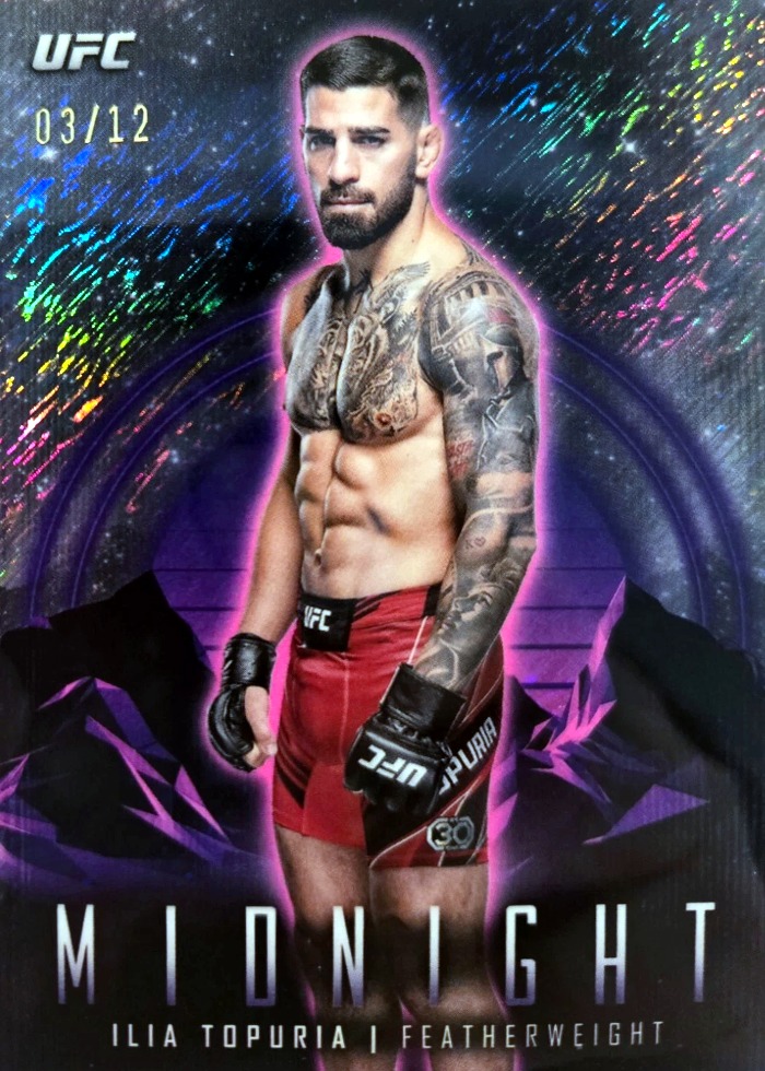 2024 Topps Midnight UFC Midnight (Purple) Ilia Topuria #82 /12