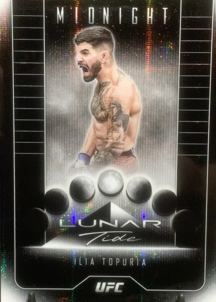 2024 Topps Midnight UFC Moon Beam (Black) Ilia Topuria #LT-3
