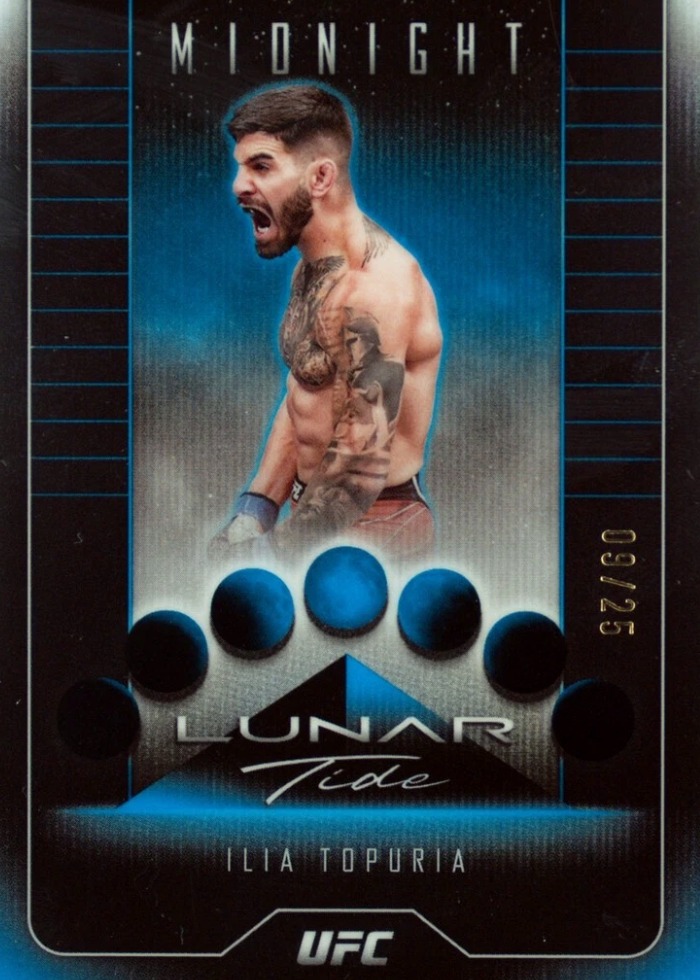 2024 Topps Midnight UFC Moonrise (Light Blue) Ilia Topuria #LT-3 /25