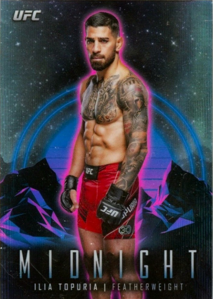 2024 Topps Midnight UFC Promo Ilia Topuria #82