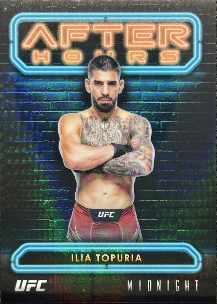 2024 Topps Midnight UFC Refractor Ilia Topuria #AH-19 SSP