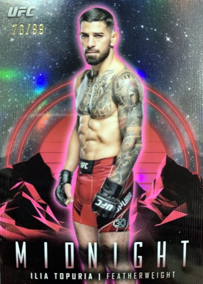 2024 Topps Midnight UFC Twilight (Pink) Ilia Topuria #82 /99