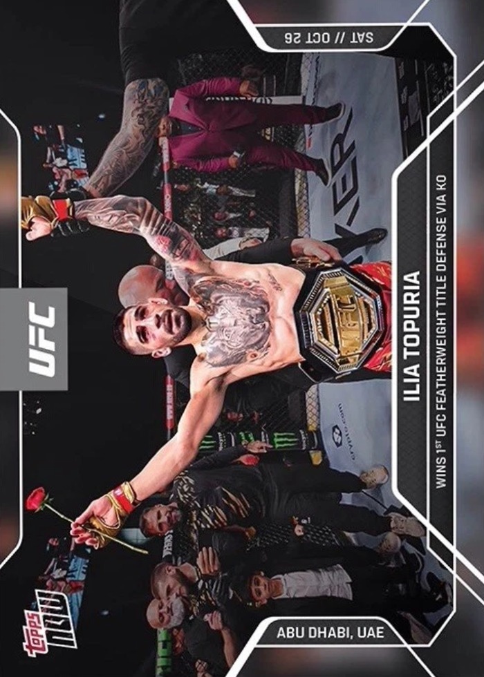 2024 UFC Topps NOW Black (Base) Ilia Topuria #27