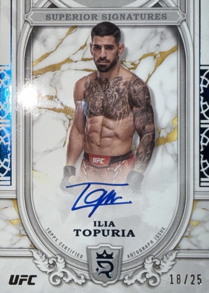 2024 Topps Royalty UFC Blue Ilia Topuria #SS-ITA /25