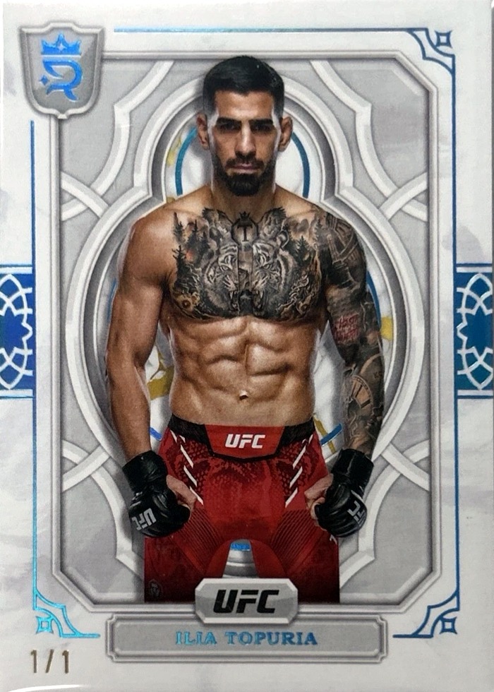 2024 Topps Royalty UFC Platinum Ilia Topuria #50 /1