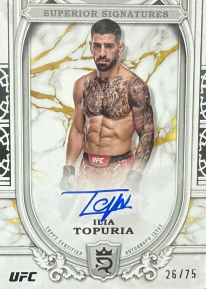 2024 Topps Royalty UFC Silver Ilia Topuria #SS-ITA /75