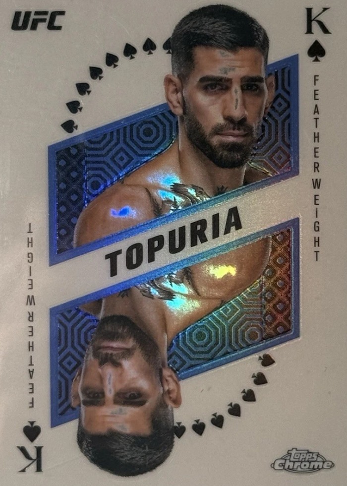 2025 Topps Chrome UFC Base Ilia Topuria #KAQ-6 SP