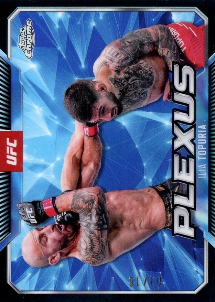 2025 Topps Chrome UFC Black Refractor Ilia Topuria #PLX-6 /10
