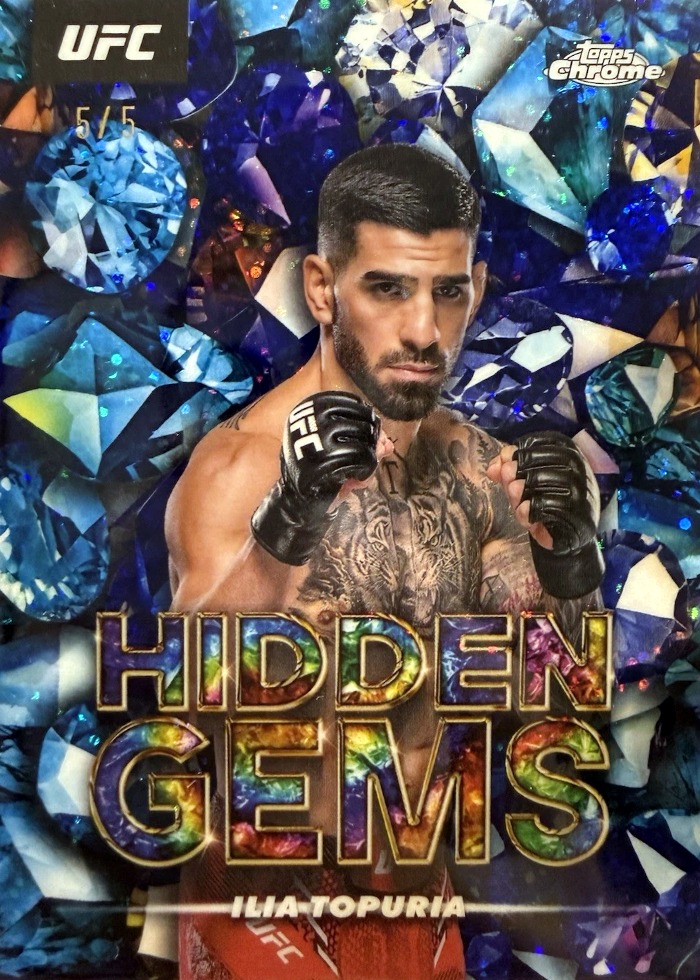 2025 Topps Chrome UFC Blue Ilia Topuria #HGS-2 /5