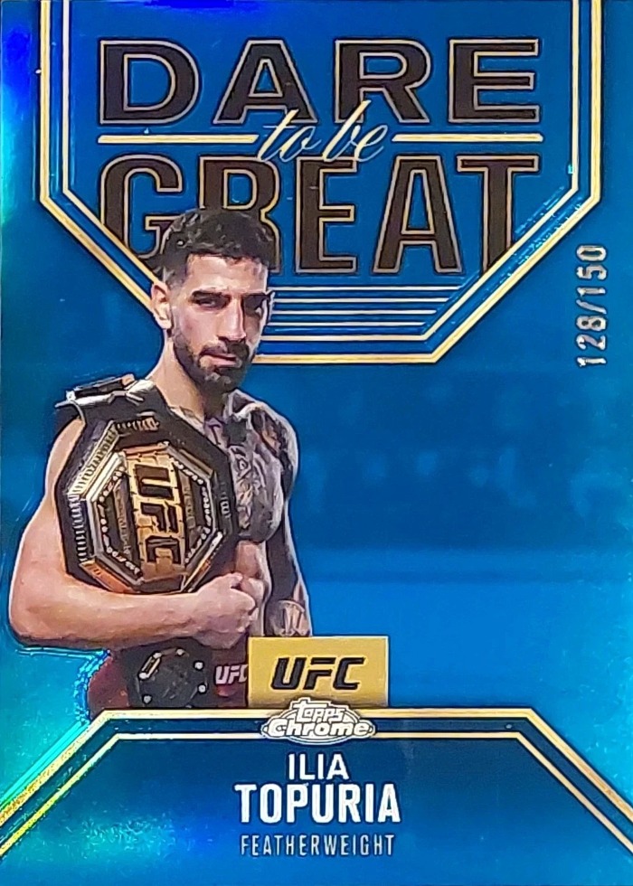 2025 Topps Chrome UFC Blue Refractor Ilia Topuria #DBG-6 /150