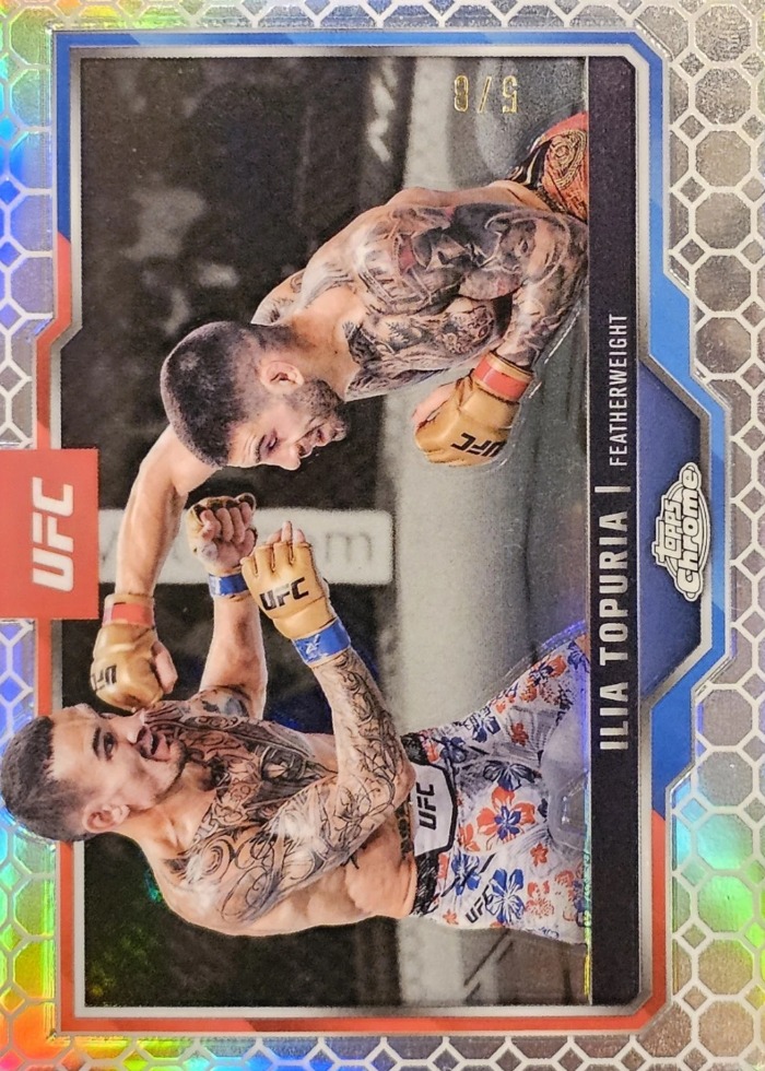 2025 Topps Chrome UFC OctaFractor Ilia Topuria #43 /8
