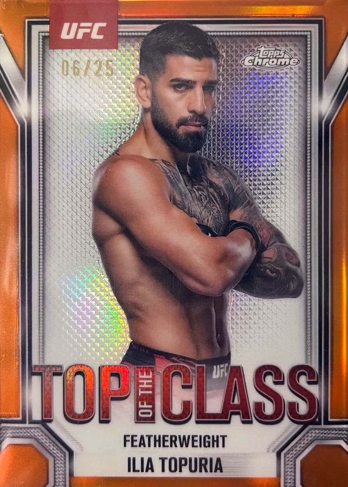 2025 Topps Chrome UFC Orange Ilia Topuria #TTC-4 /25