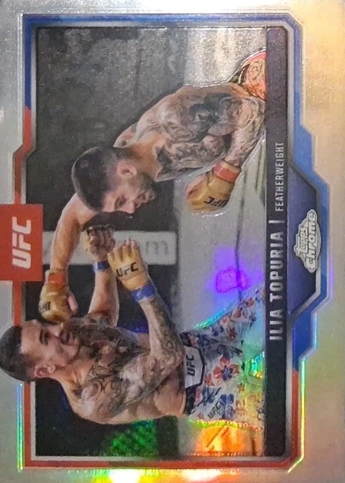 2025 Topps Chrome UFC Refractor Ilia Topuria #43