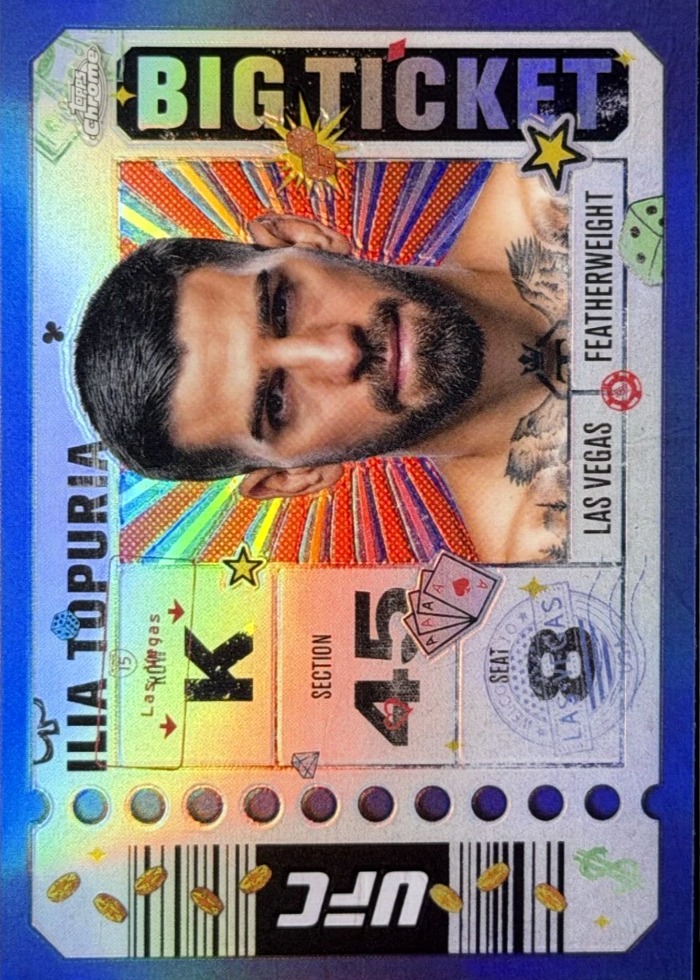2025 Topps Chrome UFC Refractor Ilia Topuria #BTT-18