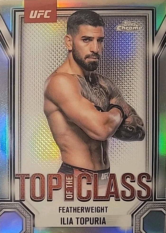 2025 Topps Chrome UFC Refractor Ilia Topuria #TTC-4