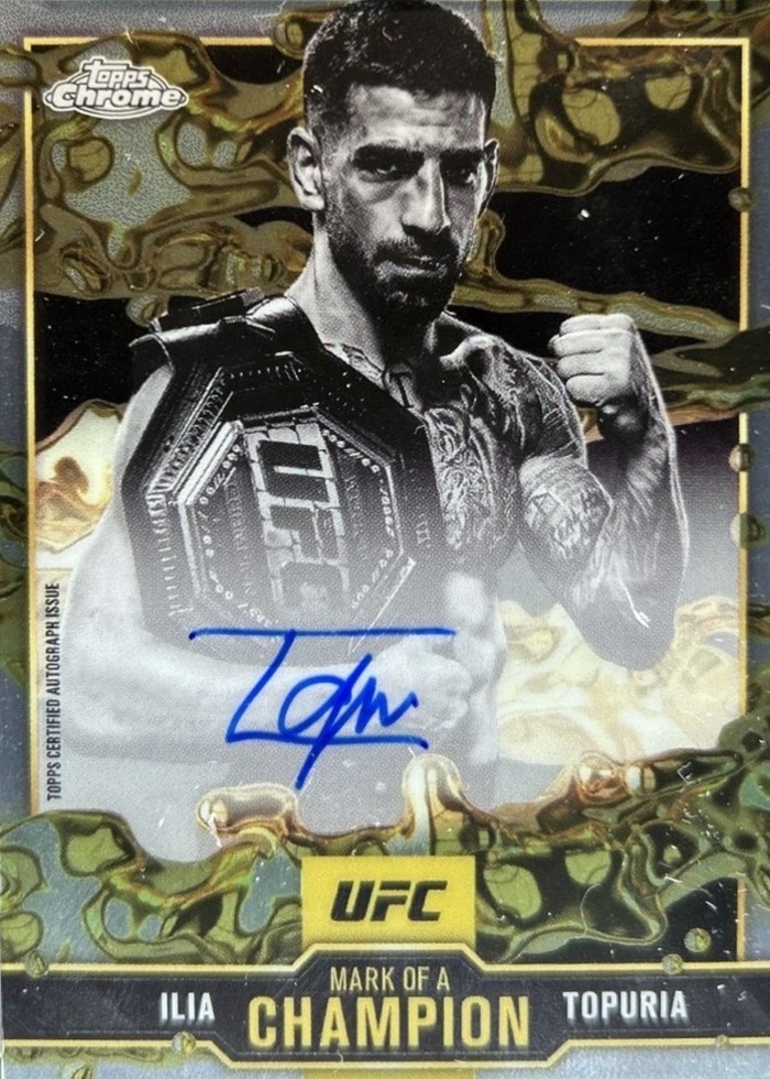 2025 Topps Chrome UFC Refractor (Sand) Ilia Topuria #MOC-IT