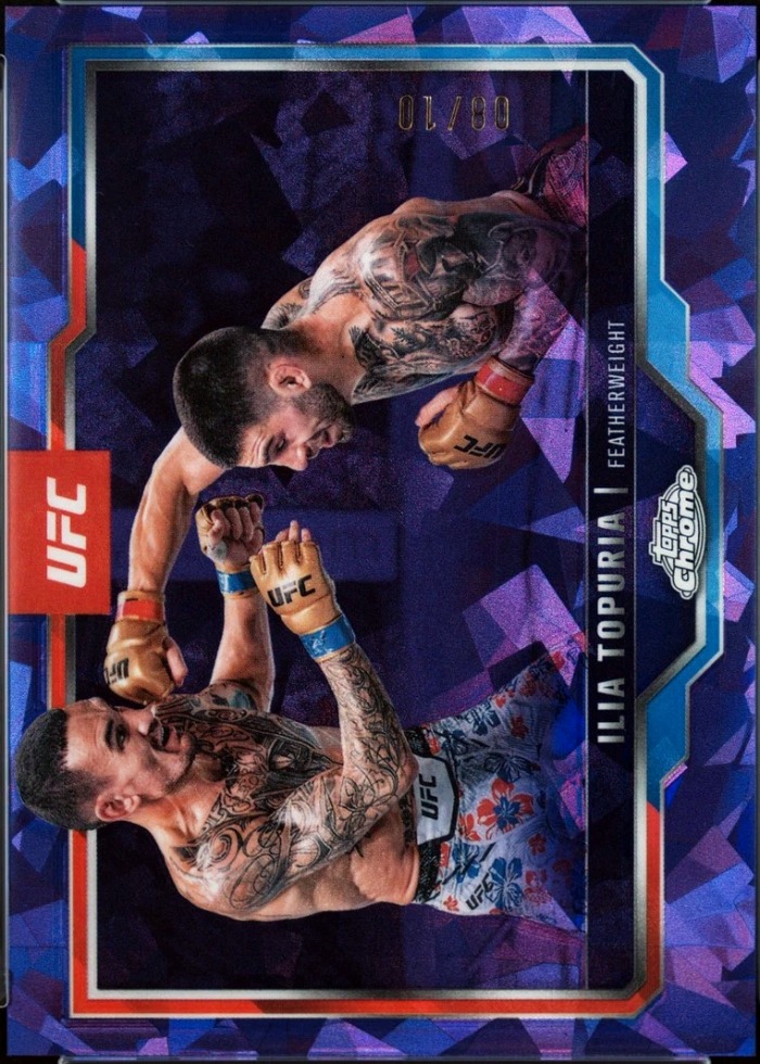 2025 Topps Chrome UFC Sapphire Edition Purple Ilia Topuria #43 /10