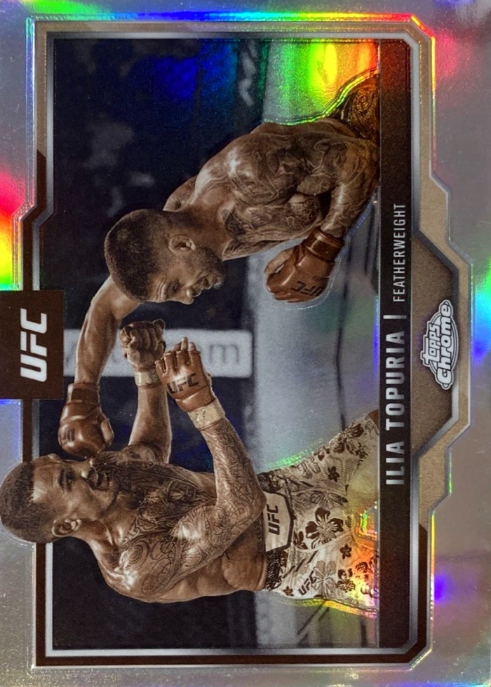 2025 Topps Chrome UFC Sepia Refractor Ilia Topuria #43