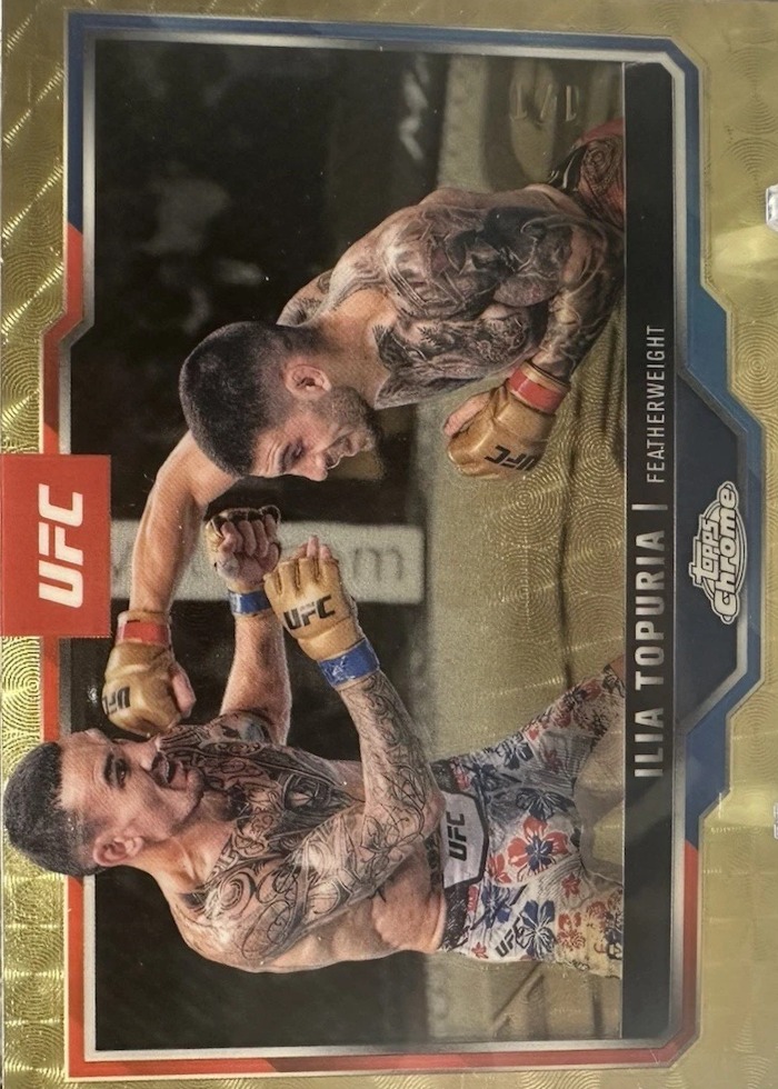 2025 Topps Chrome UFC SuperFractor Ilia Topuria #43 /1