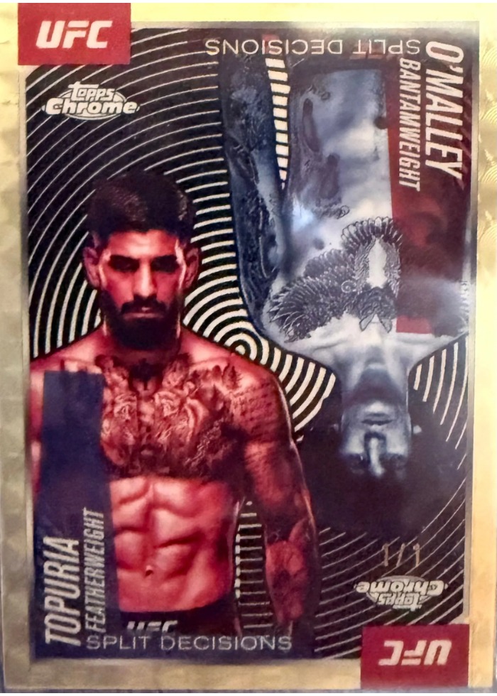 2025 Topps Chrome UFC SuperFractor Ilia Topuria #SDS-9 /1