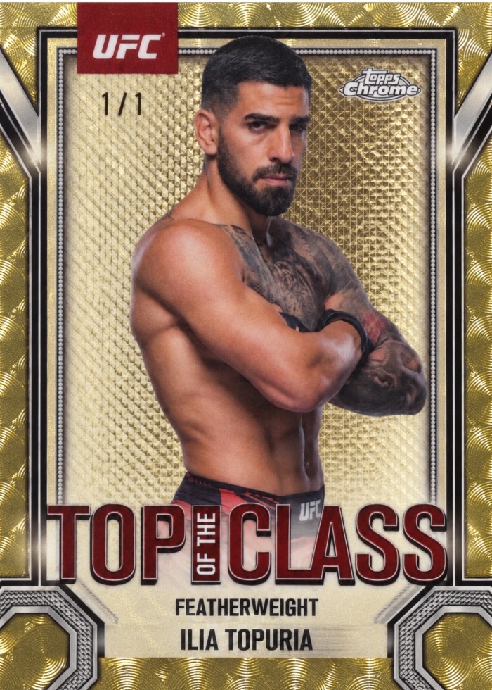2025 Topps Chrome UFC SuperFractor Ilia Topuria #TTC-4 /1