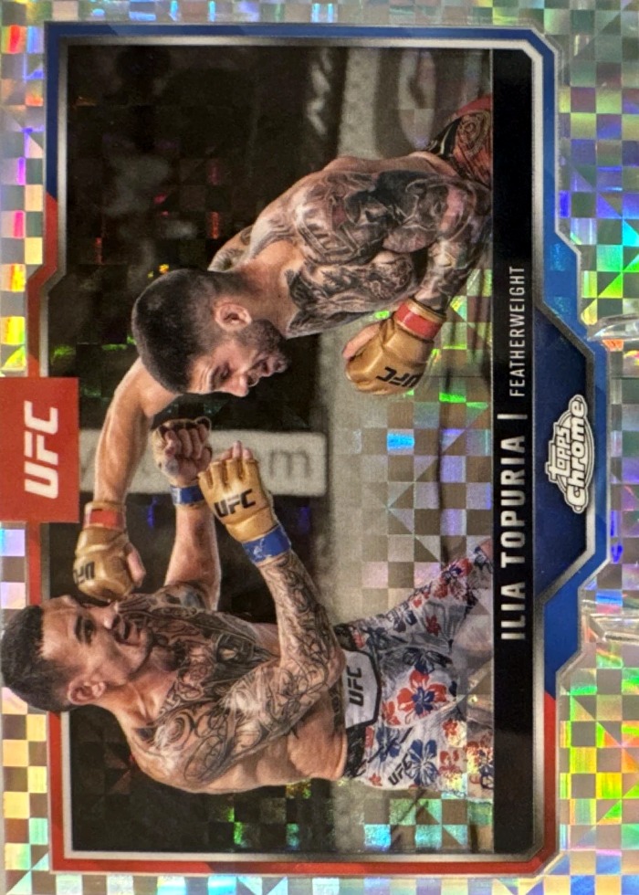 2025 Topps Chrome UFC X-Fractor Ilia Topuria #43