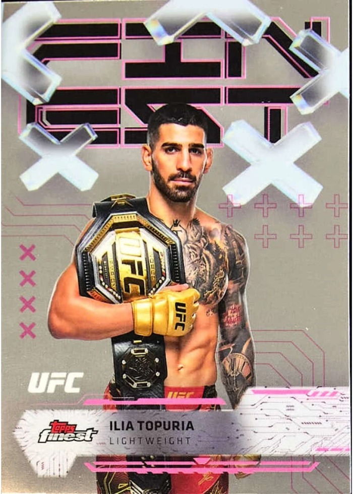 2025 Topps Finest UFC Base Ilia Topuria #43
