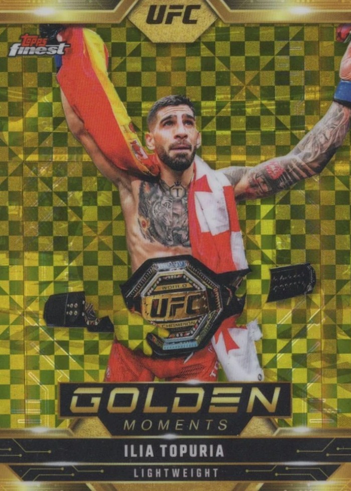 2025 Topps Finest UFC Checkerboard Refractor Ilia Topuria #GM-16