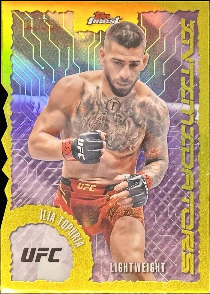 2025 Topps Finest UFC Die-Cut Refractor Ilia Topuria #IT-3 /75