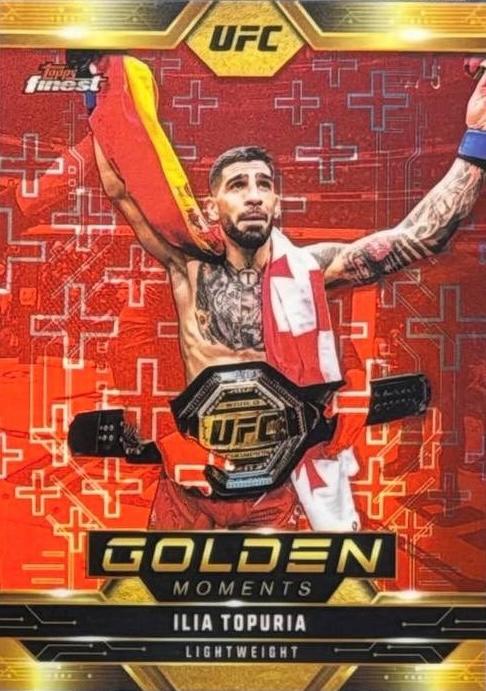 2025 Topps Finest UFC Red Refractor Ilia Topuria #GM-16 /5