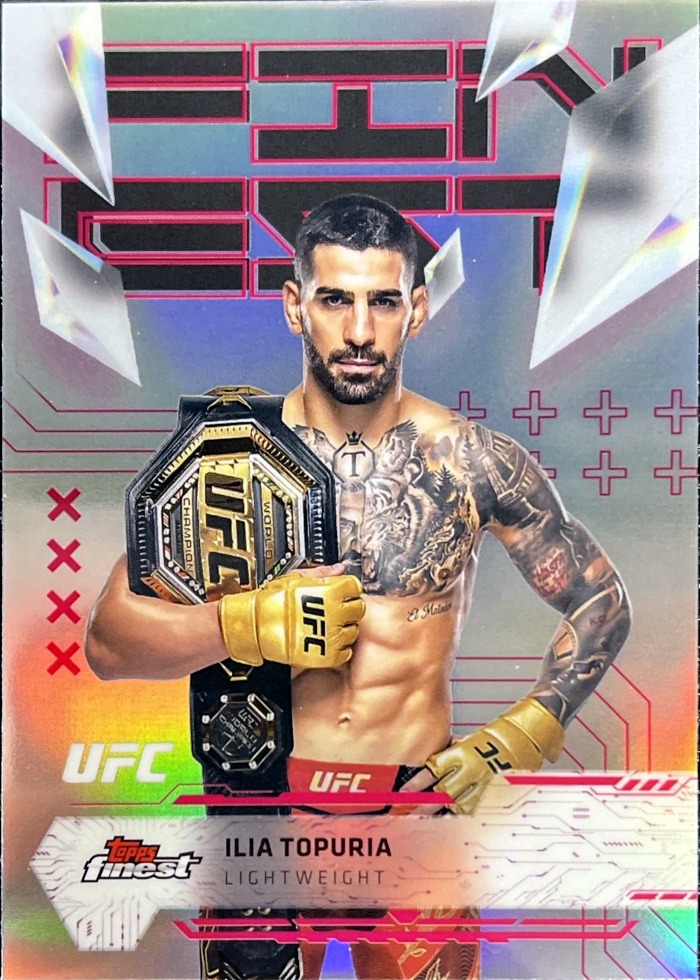 2025 Topps Finest UFC Refractor Ilia Topuria #115