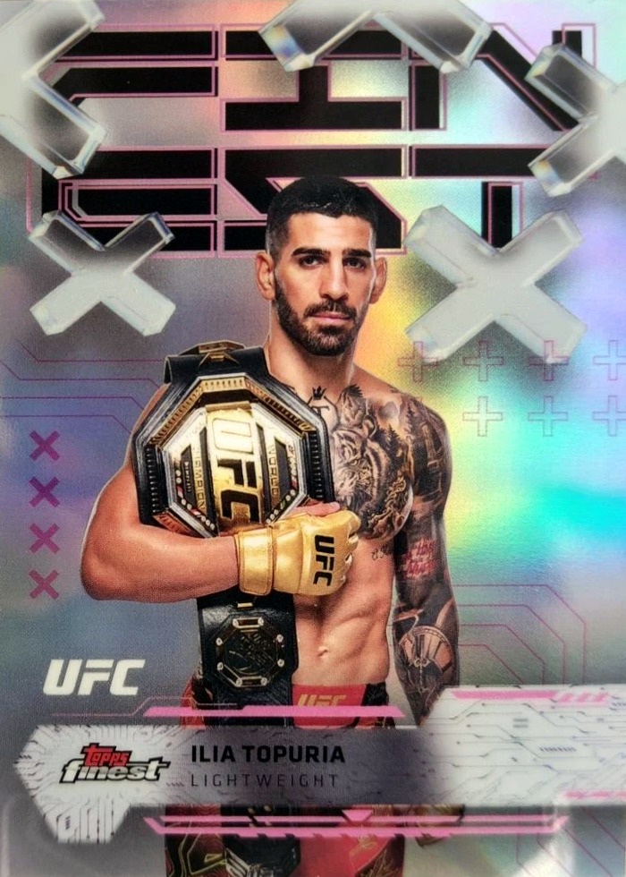 2025 Topps Finest UFC Refractor Ilia Topuria #43
