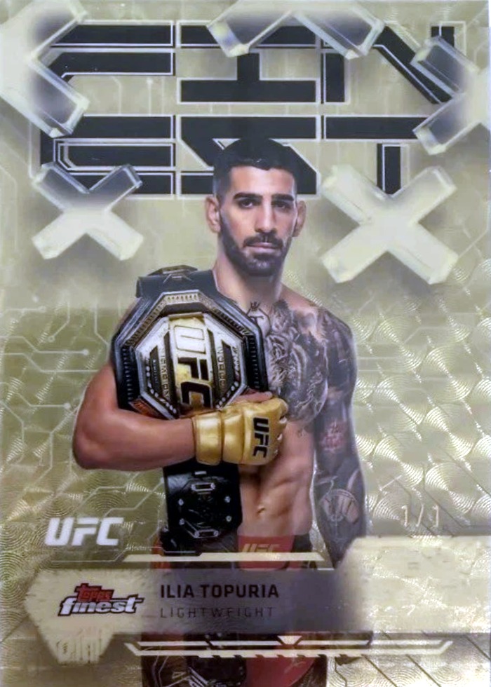 2025 Topps Finest UFC Superfractor Ilia Topuria #43 /1