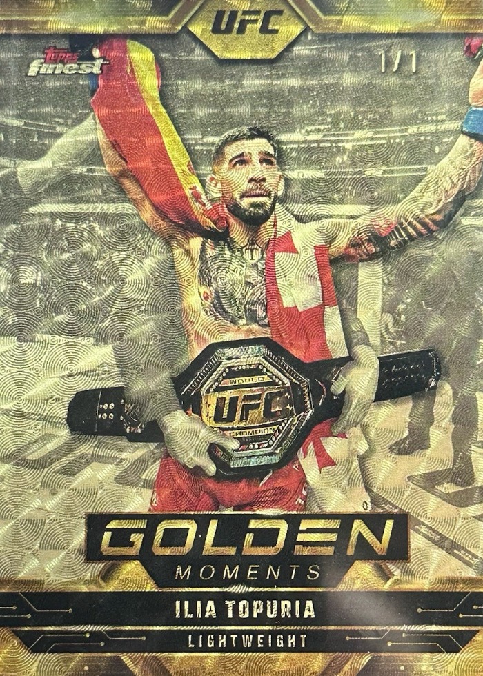2025 Topps Finest UFC Superfractor Ilia Topuria #GM-16 /1