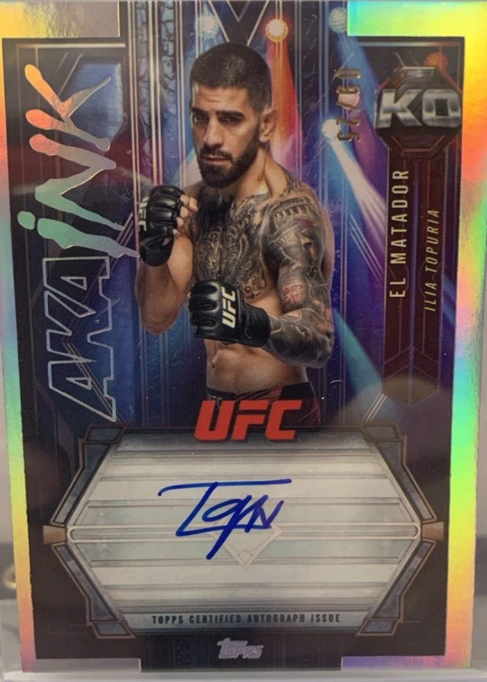 2025 Topps Knockout UFC Base Ilia Topuria #AKA-IT /25