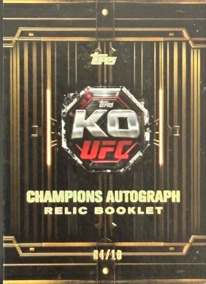 2025 Topps Knockout UFC Base Ilia Topuria #CAR-IT /10