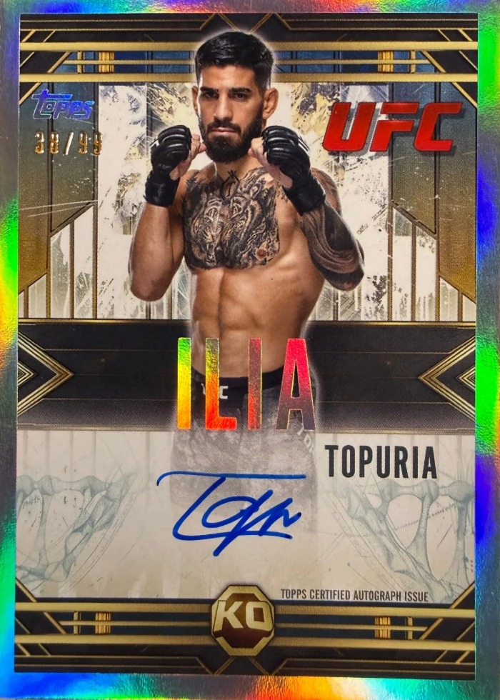 2025 Topps Knockout UFC Base Ilia Topuria #TB-IT /99