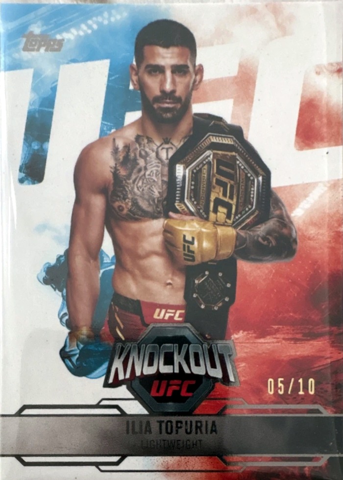 2025 Topps Knockout UFC Black Ilia Topuria #69 /10