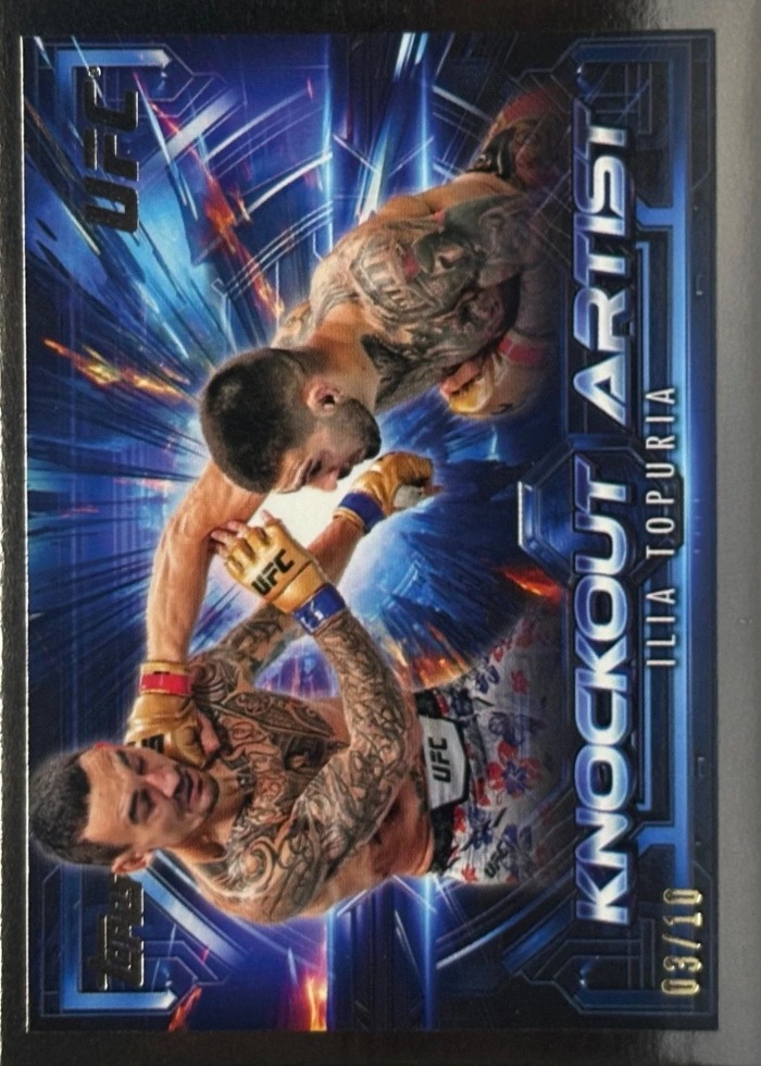 2025 Topps Knockout UFC Black Ilia Topuria #KA-21 /10